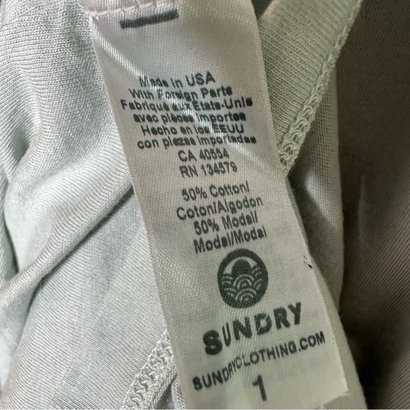 SUNDRY Anthropologie Mint Green Tiered Racerback Maxi Dress Size Small - Picture 7 of 9